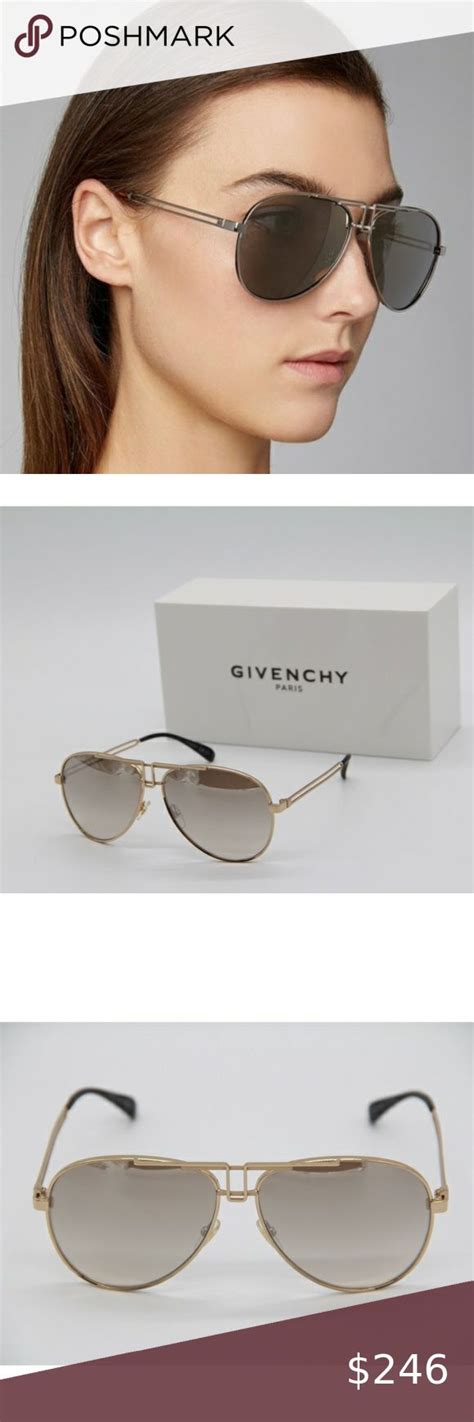 givenchy aviators|Givenchy large modern sunglasses.